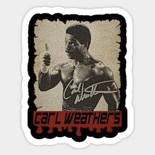 Carl-Weathers Vintage Sticker